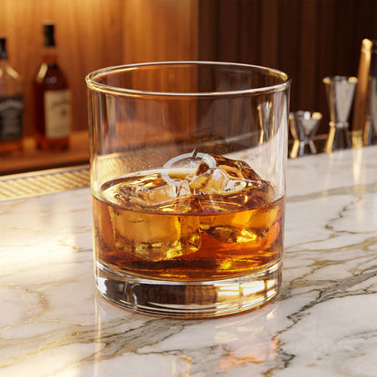 Play More Engraved Whiskey Glass