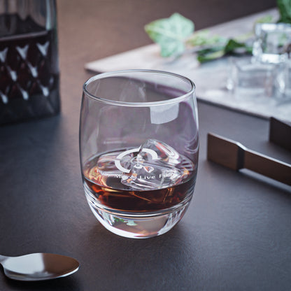 Play More Round Whiskey Glass