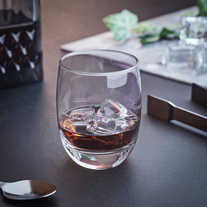 Memories Round Whiskey Glass