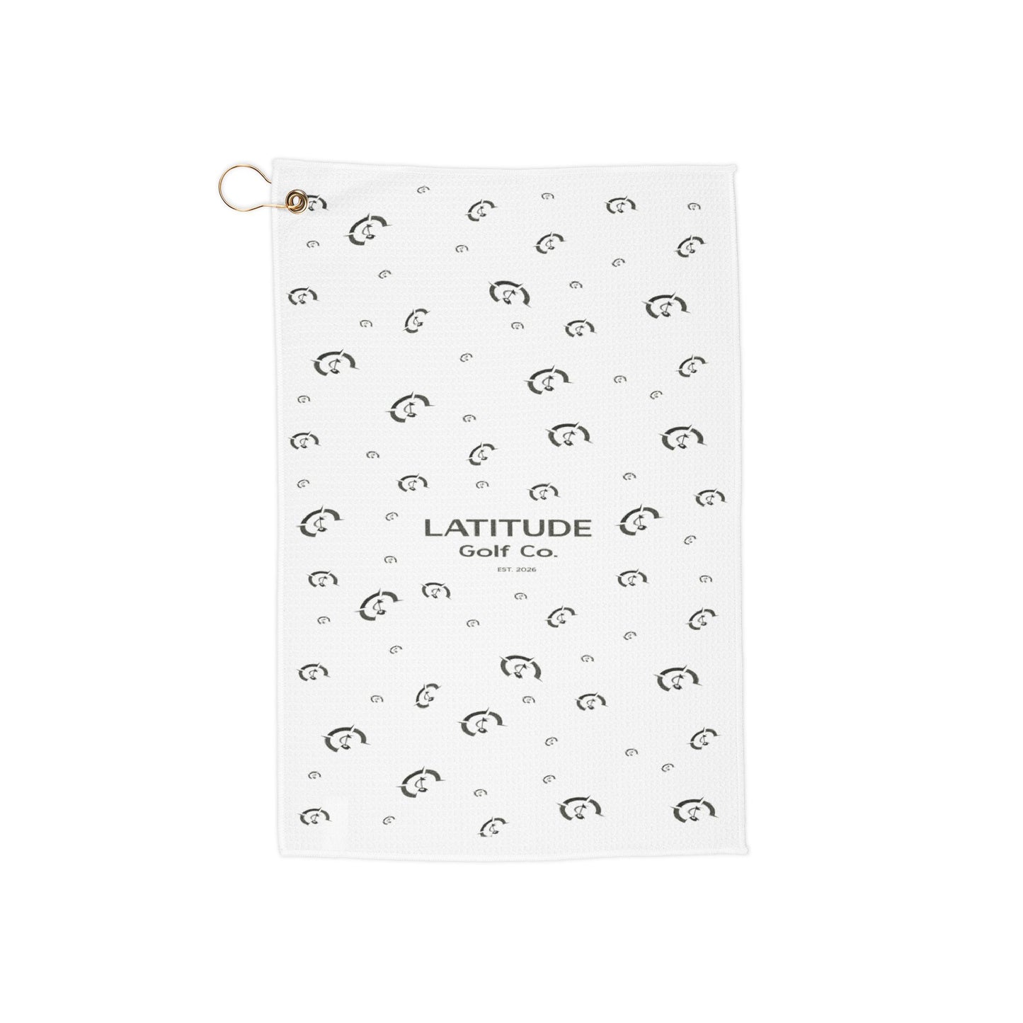 Waffle Weave Golf Towel with D-Ring