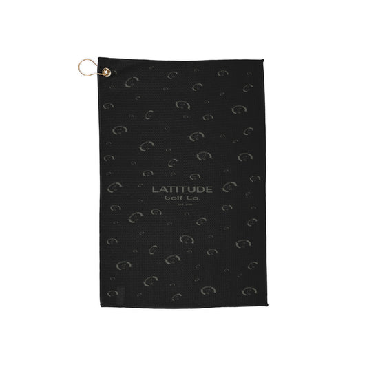 Waffle-Weave Golf Towel (Black)